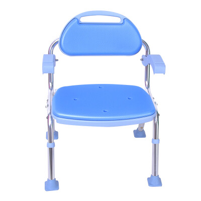 

Japan a ichigo ichie bath chair elderly pregnant women folding bath chair armrest backrest bathroom stool SBF-10 blue