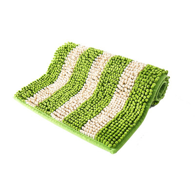 

Suartite boutique chenille absorbent mat anti-slip mat bathroom bathroom door mat soft thick encryption machine washable 4060cm green