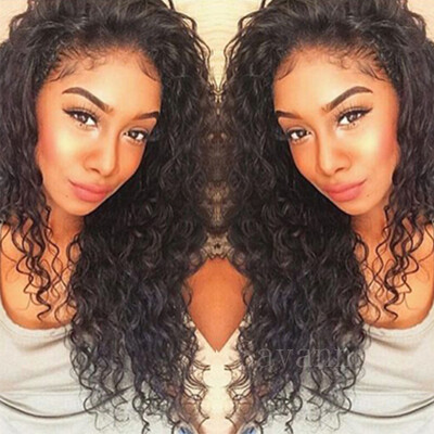 

180 High Density Lace Front Human Hair Wigs Malaysian Kinky Curly 10-26" Full Lace Human Hair Wigs For Black Women