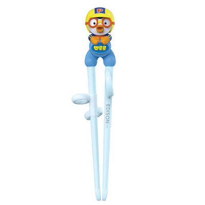 

Korea EDISON Bo Le Le (Pororo) series of learning chopsticks single support Pororo Korea original import