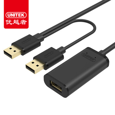 

Улучшенный человек (UNITEK) Y-272BK USB 2.0 мужчина к женскому компьютеру 10 м удлинитель усиления кабель сигнала расширения алюминия принтер сканер карта беспроводной линии