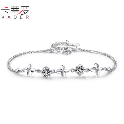 

Katie KADER Clover S925 silver bracelet female jewelry accessories