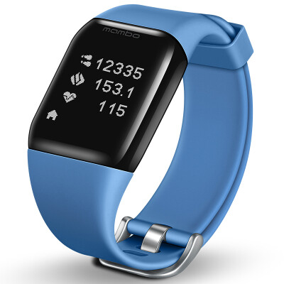 

Relaxing MAMBO Watch Smart Watch Smart Bracelet Heart Rate Detection Touch Screen Call Reminder Caller ID Sleep Monitor Sport Step Moisture Blue