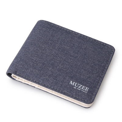 

Muzee men's short section canvas wallets ME_6688