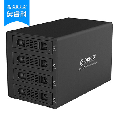 

Оррик Отдел (ORICO) 3549RUS3 3,5 Yingcun алюминия USB3.0 высокоскоростного корпус дискового массива четыре бита многобитных диска RAID жесткого диск внешней коробка черный ящик