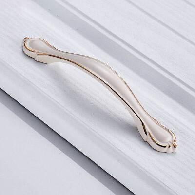 

CABO Cobbe European Style Drawer Wardrobe Door Hardware Handle LS71 Ivory White 128 Pitch Single