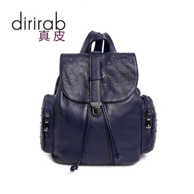 

Dirirab Genuine Leather first layer cowhide female backpack shoulder bag female bag fashion wild bag laden bag