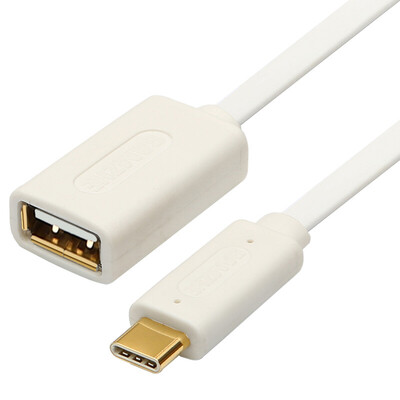 

Shanze (SAMZHE) С-тип трансфицирует родительской USB2.0 OTG адаптера кабельной линии передачи данных, подключенную к дисковой поддержке соединительной линии U яблоко MacBook / визуальная музыка / Samsung / Huawei P9 белому 0,25 м