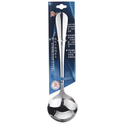

Jingdong Supermarket Sunshine flying song stainless steel tableware Western ice cream main meal spoon round trumpet 0782