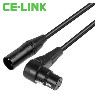 

CE-LINK 2808 three-core XLR male extension cable extension elbow 3 m 3 core card jack cable microphone microphone audio line line