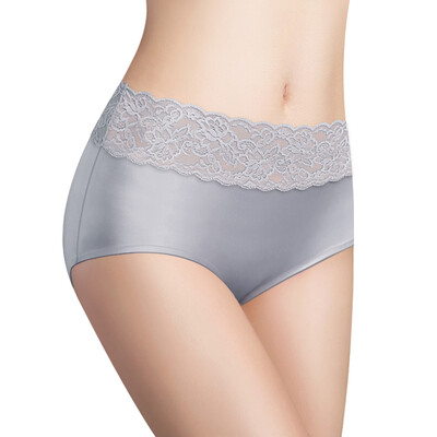 

Jingdong supermarket] the United States and Ya Ting [3 installed] Seamless sexy ladies underwear hollow lace underwear female simple gray glass gold + dream purple  code