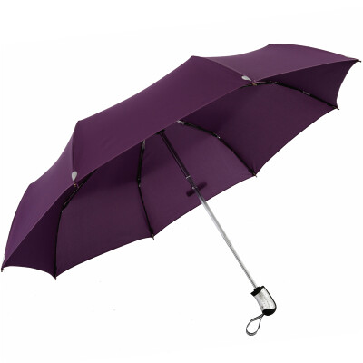 

Jingdong supermarket] Paradise umbrella 3331E touch a dry from the open three fold ultra-light umbrella deep purple