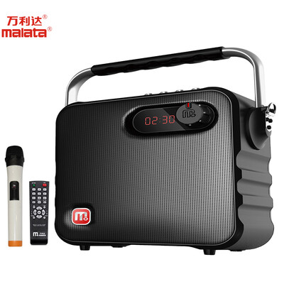 

Малата Audio Speakers Outdoor Audio Square Dance Audio Mini Портативный портативный портативный 6-дюймовый Bluetooth USB TF Беспроводной микрофон Черный Y6