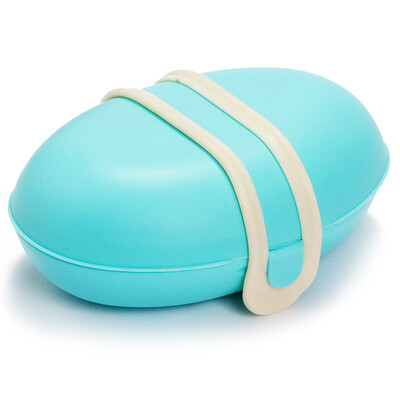 

40000 km travel with a lock-type sealed soap box creative fashion small size SW2007 rubber with a lock blue