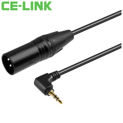 

CE-LINK 2820 DC3.5 turn 3-pin XLR audio cable elbow / 2 meters male on the public card line mobile phone computer with microphone microphone microphone mixer cable