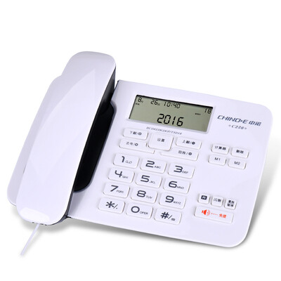 

Sino-Olympic CHINO-E C256 can be connected to the extension a key dial do not disturb the telephone machine seat office home landline telephone fixed telephone landline black
