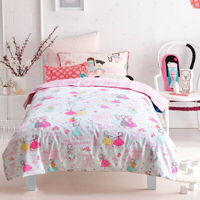 

Polar Cloud Bedding Home Textiles Cotton Children&39s Three-piece Bedding Student Single Pillowcase \ Bed Sheets Cover Three-piece Childhood Partner Pink 120 150cm