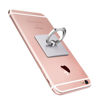 

YUEER YUEER mobile phone portable bracket metal finger buckle bracket creative accessories car lazy stent for iPhone 6S Samsung Huawei&other mobile phone silver