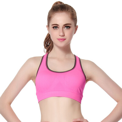 

Jingdong supermarket PlandOO sports bra without rims vest-type running shockproof seamless bra sports underwear green