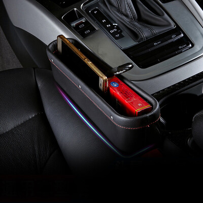 

Decorative seat storage box bag side section a beige car leak-proof storage box gap plug leak-proof pad modified special accessories