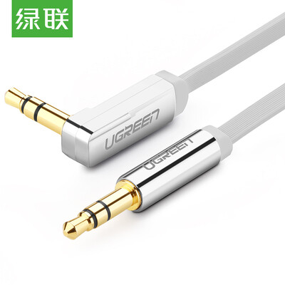 

Green (UGREEN) car AUX audio cable 0.5 m 3.5mm male on the car stereo cable laptops / mobile phone sound straight to bend 10596