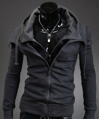 

Men's Fashion Casual Hooded Cardigan Sweater Jacket