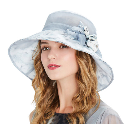 

【Jingdong Supermarket】 Karman (Kenmont) km-3443 bow shade shade fisherman hat female Korean tide travel sunscreen beach summer mulberry silk cap gray