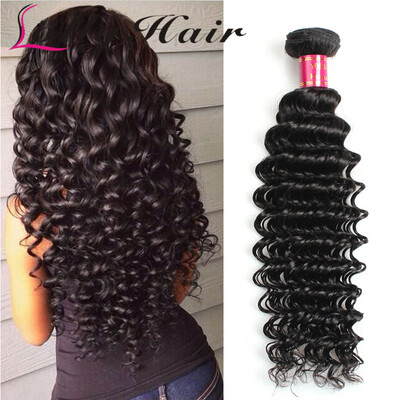 

7A Brazilian Virgin Hair Deep Wave 100% Unprocessed Brazilian Deep Wave Virgin Hair Cheap Brazilian Hair 1 Pcs Lot Free Shipping