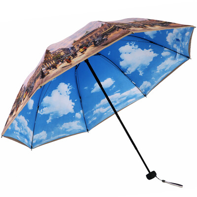 

Paradise umbrella double sunscreen UPF50 creative 30 sun umbrella umbrella 31807E Milan theater