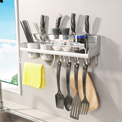 

Bao Youni kitchen racks wall mount kitchen storage rack knife seasoning kitchen supplies [Standard Edition] DQ9068-4