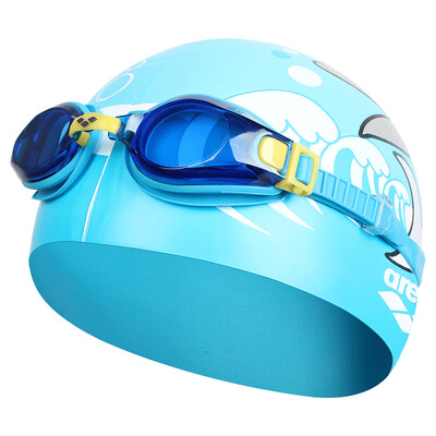 

Arenaa arena children&39s swimming suit HD large box anti-fog waterproof swimming goggles high elastic silicone comfortable swimming cap boys swimming glasses swimming goggles AGG360JST-BLU blue