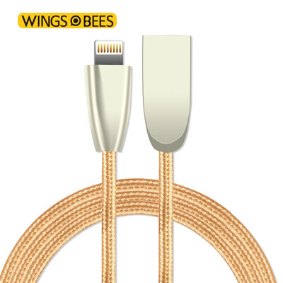 

Bee-winged Apple / Andrews Универсальный многофункциональный 2-в-1 кабель для передачи данных Сплав из цинкового сплава Двухцелевой перезаряжаемый кабель 1 Когда 2 с 2 Быстрая зарядка Регулировка тока Безопасная прочная белая