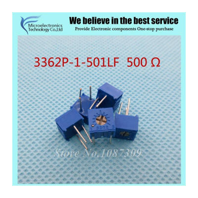 

50Pcs/Lot 3362P-1-501LF 3362P 501 500 ohm Trimpot Trimmer Potentiometer Variable resistor new original