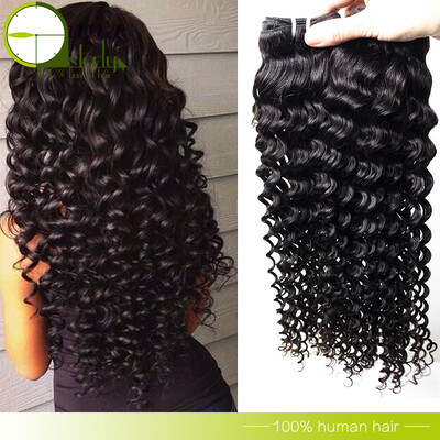 

Brazilian Deep Wave Hair Grade 8A Unprocessed Virgin Hair 4 Bundles Deals Brazilian Hair Deep Wave Human Hair Weaving