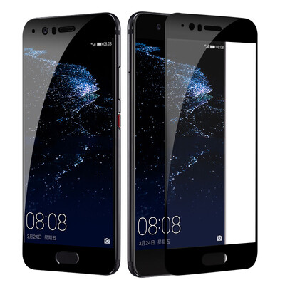 

[2 шт.] Langke Huawei p10 закаленная пленка полноэкранная закаленная пленка высокого разрешения взрывозащищенная пленка телефон защитная пленка экранная пленка (черный)