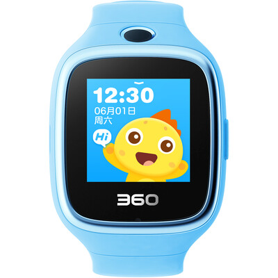 

360 children&39s watch 6W waterproof version of the smart camera smart Q & A anti-lost waterproof GPS positioning 360 children&39s watch 6W W609 waterproof color phone watch sky blue
