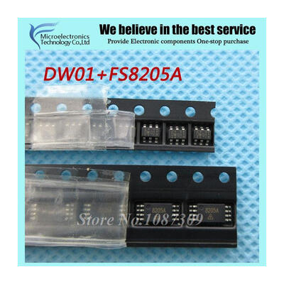 

200PCS free shipping DW01 (SOT23-6) + FS8205A (TSSOP8) 100PCS+100PCS lithium battery protection p 100% new original