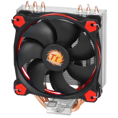 

Tt Thermaltake Riing S100 CPU Cooler supports AM4 3 heat pipe Riing 12cm red fan with grease quiet hydraulic bearings