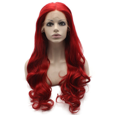 

Iwona Synthetic Hair Lace Front Long Wavy Re Wig