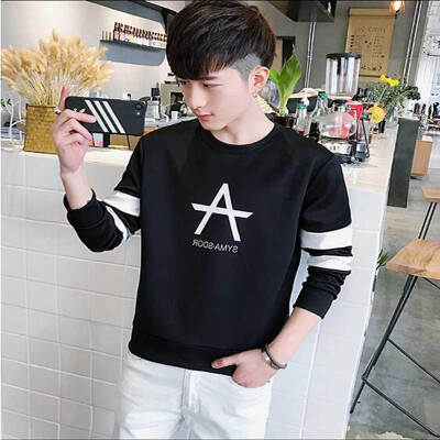 

Law Long Sleeve Sweater Men's Fashion Simple Style Sleeve Shirt A102-DJ685 Gray