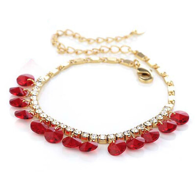 

Yoursfs@ AAA+ Elegant Square CZ Tennis Bracelets for Woman Princess Gold Plating CZ Wedding Jewelry