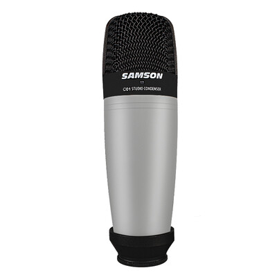 

SAMSON C01 Capacitor Microphone Set Computer Desktop Live K song song song sound card device silver