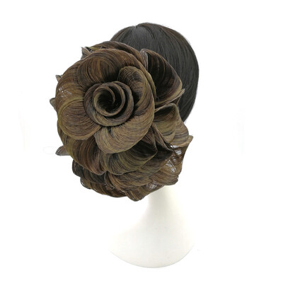 

Brazilian Wigs Human Hair Handcrafted Braided Chignon Wigs For Women F08