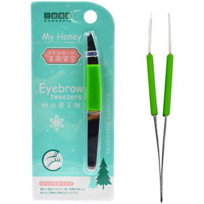 

Three di Yi Mei eyebrow eyebrow eyebrow clamp clamp close high elastic eyebrow cut eyebrow eyebrow eyebrow tweezers clamp color random