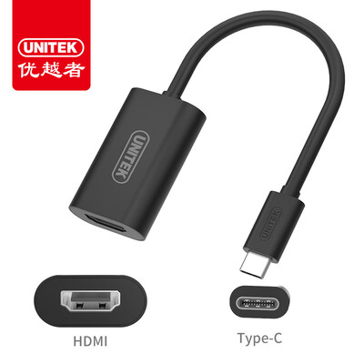 

(UNITEK) Тип-C к HDMI Apple macbook компьютер проектор HD конвертер USB-C адаптер TV-кабель Y-6319BK