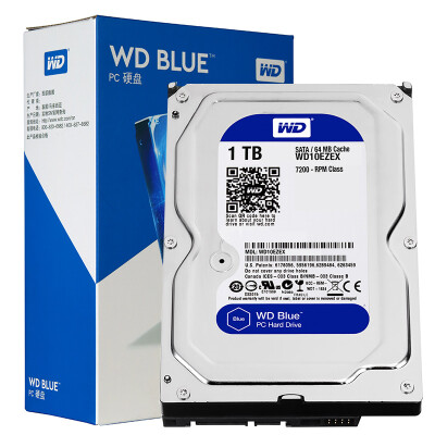 

WD blue disk 1TB SATA6Gbs 7200 to 64MB desktop mechanical hard disk WD10EZEX