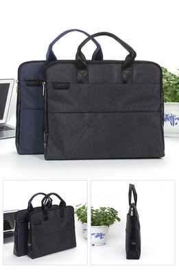 

Office canvas zipper bag meeting information file bag briefcase as gift for men