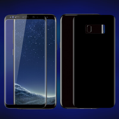 

KOOLIFE Samsung S8 + (SM-G9550) 3D изогнутый изгиб полноэкранного мягкого фильма / полный телефон покрытие пленка с высокой проницаемостью пленки защитной пленки для Samsung Galaxy S8 + - черный