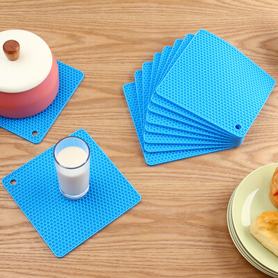 

Ou Run Zhe insulation mat anti-hot thickening silicone pad a set of 10