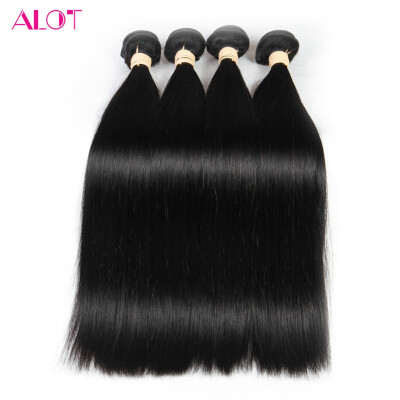 

Alot Brazilian Virgin Hair Straight 4 Bunldes 7A Grade Virgin Unprocessed Human Hair Brazilian Straight Hair Weave Hair Extensions